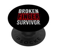 Broken Finger Survivor Recupero di guarigione delle lesioni PopSockets PopGrip Adesivo