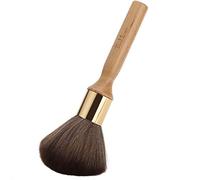 Broken Hair Sweep Brush k Face Duster Professional Salon Barber Hairdressing Brush for Hair Styling and Grooming (Wood Color)