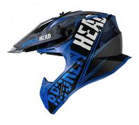 Broken Head Casco da Cross Squadrone Rebelution Camouflage-Blau