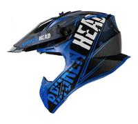 Broken Head Casco da Cross Squadrone Rebelution Camouflage-Blau