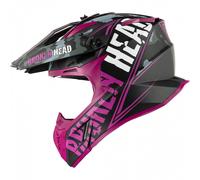 Broken Head Casco da Cross Squadrone Rebelution Camouflage-Grau-Pink