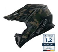 Broken Head Casco da Cross Squadrone Rebelution Camouflage-Sand-Titan