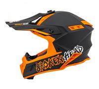 Broken Head Casco da Cross The Hunter Luce Arancione