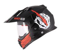 Broken Head Casco per Enduro con Visiera Street Rebel Rosso