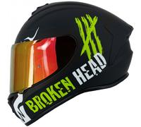 Broken Head Integrale Adrenalina Terapia 4X Bianco e Nero+Rosso a Specchio V