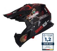 Broken Head MX Motocross-Helm Resolution Rosso