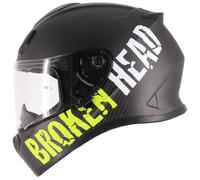 Broken Head Racing-Helm Beproud Luce Carbonio Giallo (Taglia L)