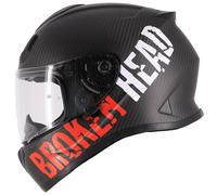 Broken Head Racing-Helm Beproud Luce Carbonio Rosso - Limited Edizione (Taglia