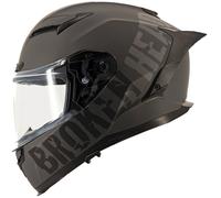 Broken Head Street Division Black Shadow Opaco Casco Integrale con Visiera