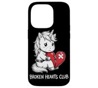 Broken Hearts Club Unicorno Carino Cuore spezzato Emo Custodia per iPhone 14 Pro