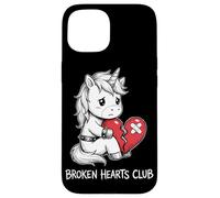 Broken Hearts Club Unicorno Carino Cuore spezzato Emo Custodia per iPhone 15