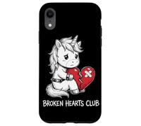 Broken Hearts Club Unicorno Carino Cuore spezzato Emo Custodia per iPhone XR