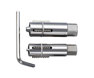 Broken Pipe Extractor Tool - 2 Pieces Adjustable Tool | 12mm And 14mm Pipe Screw Remover With Hex Wrench | For Faucet Valve Screw Thread Repair | 4.5cm 45 Steel Forged High Temperature Quenching 14-17