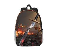 Broken Sword Crown - Zaino da viaggio leggero da 15" | Impermeabile ed ergonomico. Cinghie imbottite. Adatto per laptop da 15 pollici.