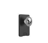 Broken umano cranio vintage illustrazione vettorializzata PopSockets PopWallet per MagSafe