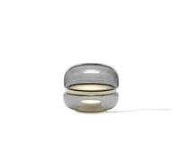 Brokis Macaron Lampada da Tavolo Piccolo Vetro Affumicato /Onice Bianco