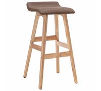 Brokky 249576 Sedia da Bar Grigio Talpa in Tessuto Pranzo/Ufficio Sedia,Sedie Senza Braccia Imbottita di Design per Il Massimo Comfort
