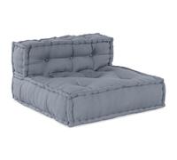 Brokky 3315093 Pouffe modulare 4 posti convertibile in tessuto grigio Pouf Poltrona Sacco Grande,Puffo per Ergonomico,Pouf a Sacco in Tessuto Antistrappo e Impermeabile,Comoda Poltrona a Sacco Moderna