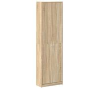 Brokky 3334010 Armadio Rovere Sonoma 55x25x189 cm Legno Ingegnerizzato Armadio multiuso,Mobile multifunzione portascope,Guardaroba