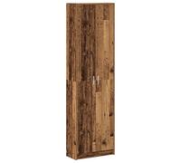 Brokky 3334015 Armadio Legno Vecchio 55x25x189 cm Legno Ingegnerizzato Armadio multiuso,Mobile multifunzione portascope,Guardaroba