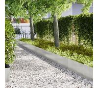Brokky 3335792 Bordature per Prato 50 pz 100x0,5x30 cm Acciaio Inossidabile Bordatura da Giardino,Bordo di separazione Resistente,Recinzione Flessibile per Prato,per Giardino Piante orto