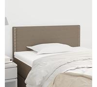 Brokky 345908 Testiera Tortora 100x5x78/88 cm in Tessuto Testata del Letto Imbottita in Velluto,Facile Montaggio a Muro, Design Elegante e Confortevole