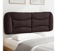 Brokky 374579 Cuscino Testiera Marrone Scuro 140 cm in Tessuto Testata del Letto Imbottita in Velluto,Facile Montaggio a Muro, Design Elegante e Confortevole