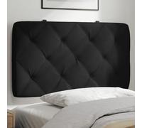 Brokky 374710 Cuscino Testiera Nero 90 cm in Velluto Testata del Letto Imbottita in Velluto,Facile Montaggio a Muro, Design Elegante e Confortevole
