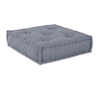 Brokky 4019046 Pouf Modulare Grigio 70x70x54 in Tessuto Pouf Poltrona Sacco Grande,Puffo per Ergonomico,Pouf a Sacco in Tessuto Antistrappo e Impermeabile,Comoda Poltrona a Sacco Moderna
