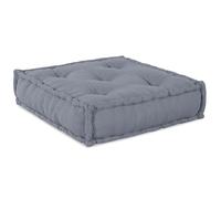 Brokky 4019047 Pouf Modulare Grigio 70x70x36 in Tessuto Pouf Poltrona Sacco Grande,Puffo per Ergonomico,Pouf a Sacco in Tessuto Antistrappo e Impermeabile,Comoda Poltrona a Sacco Moderna