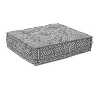 Brokky 4019058 Pouffe Modulare Grigio Chiaro 70x70x54 in Tessuto di Pouf Poltrona Sacco Grande,Puffo per Ergonomico,Pouf a Sacco in Tessuto Antistrappo e Impermeabile,Comoda Poltrona a Sacco Moderna