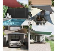 Brokky 42002295 Vela Parasole Marrone 2x2x2 m 100% Poliestere Oxford Tenda Vela Traspirante,Tela Vela Ombreggiante,Telo Telone Ombreggiante per Esterno,Giardino,Terrazzo,Balcone
