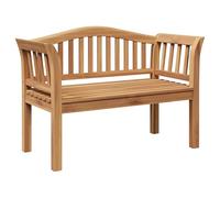 Brokky 42006346 Panchina da giardino 120x53.5x85 cm in legno massello di teak Panca da Giardino,Panchina da Esterno,Panca con Schienale,Resistente alle Intemperie