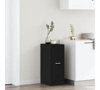 Brokky 868992 Armadio da Farmacia in Rovere Nero 30x41x77,5 cm in Legno Ingegnerizzato Armadio multiuso,Mobile multifunzione portascope,Guardaroba