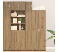 Brokky 869148 Mobile a muro Rovere artigianale 30x42.5x40 cm Legno ingegnerizzato Pensile Scolapiatti da Cucina,Mobile a Parete in Legno Resistente,Armadio Sospeso