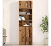Brokky 869150 Armadio a muro in legno antico 70x42,5x40 cm in legno ingegnerizzato Pensile Scolapiatti da Cucina,Mobile a Parete in Legno Resistente,Armadio Sospeso