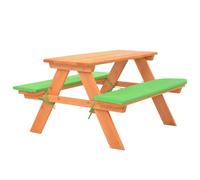 Brokky 91793 Tavolo e Panche da Picnic 89x79x50 cm Legno Massello di Abete Set Tavolo da Campeggio,Tavolo da Pic da Esterno, Set Tavolino Campeggio, per Picnic, Mare, Spiaggia, Giardino