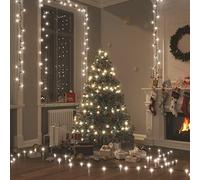 Brokky Stringa LED con 150 Luci LED Bianco Freddo 15 m PVC,Luci Albero di Natale Bianco Caldo Catena Luminosa,Luci di Natale,Collegabile,Luci Natalizie da Esterno ed Interno