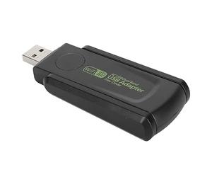 BROLEO Adattatore per scheda di rete, 1300Mbps Wireless Network Card Adapter Doppia Antenna per PC