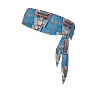 BROLEO Arena di basket Stampe Foulard sportivo, assorbe il sudore e traspirante, fascia per capelli movimento, fazzoletto su entrambi i lati