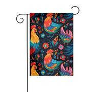 BROLEO arte pollo animale Stampa Giardino pennone esterno cortile decorazione moda 12x18 pollici