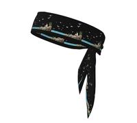 BROLEO Bambina che guarda i gabbiani sulla barriera corallina Stampe Foulard sportivo, assorbe il sudore e traspirante, fascia per capelli movimento, fazzoletto su entrambi i lati