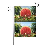 BROLEO Bella stampa anguria quattro stagioni bandiera giardino cortile decorazione 30,5 x 45,7 cm