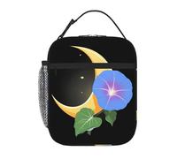 BROLEO Borsa termica portatile per il pranzo, motivo: gloria del mattino sulla luna, riutilizzabile, durevole, per uomini e donne