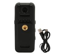 BROLEO Cam Indossata Dal Corpo, Riduzione del Rumore Batteria da 1000 MAh Visione Notturna Registrazione in da 12 MP Videoregistratore Tascabile per Viaggi in Ufficio