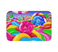 BROLEO Candy Land - Tappetino per pavimento in velluto con stampa di cristalli, per camera da letto, salotto, dormitorio, decorazione per la casa