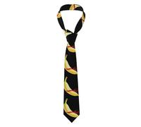 BROLEO Cravatta da uomo con motivo a banana senza cuore, morbida e confortevole, non si deforma, resistente allo sbiadimento, durevole (57 x 3,2,5 cm)