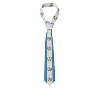 BROLEO Cravatta da uomo con motivo bandiera del Guatemala morbida e confortevole, non deformabile, resistente allo sbiadimento, durevole (57 x 3,2,5 cm)