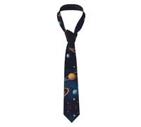 BROLEO Cravatta da uomo con motivo dello spazio esterno della galassia dell'universo, morbida e confortevole, non si deforma, resistente allo sbiadimento, durevole (57 x 3,2,5 cm)