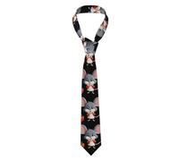 BROLEO Cravatta da uomo con motivo di topolino che mangia pepe, morbida e confortevole, non si deforma, resistente allo sbiadimento, durevole (57 x 3,2,5 cm)